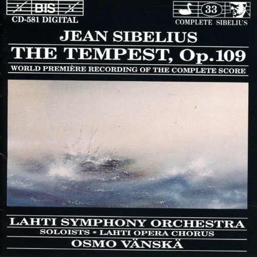 Osmo Vanska / Sibelius: The Tempest (수입/미개봉/biscd581)