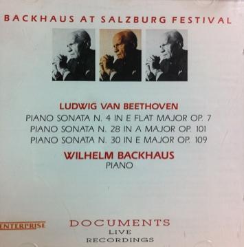 [중고] Wilhelm Backhaus / Backhaus At Salzburg Festival (수입/lv964)