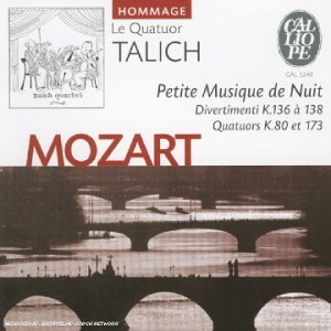 [중고] Le Quatuor Talich / Mozart : Petite Musique De Nuit K.525, Divertimento K.136 (수입/cal5248)