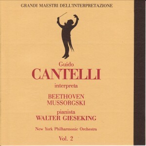 [중고] Walter Gieseking / Cantelli Vol.2 - Beethoven, Mussorgski (수입/str13594)