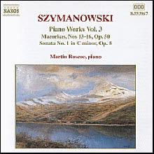 Martin Roscoe / Szymanowski : Piano Works, Vol.3 (수입/미개봉/8553867)