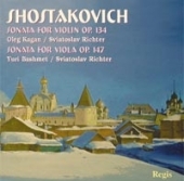 [중고] Oleg Kagan &amp; Yuri Bashmet &amp; Sviatoslav Richter / Shostakovich : Violin Sonata Op.134, Viola Sonata Op.147 (수입/rrc1128)