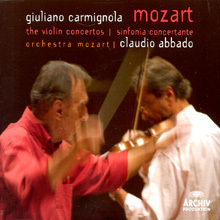 [중고] Giuliano Carmignola, Claudio Abbado / Mozart: Violin Concertos, Sinfonia Concertante (2CD/dg7534)