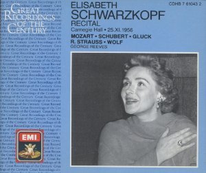 [중고] Elizabeth Schwarzkopf / Elisabeth Schwarzkopf : Recital at Carnegie Hall (수입/2CD/cdhb7610432)