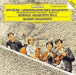 [중고] Hagen Quartett / Dvorak, Kodaly : String Quartets (dg0323)