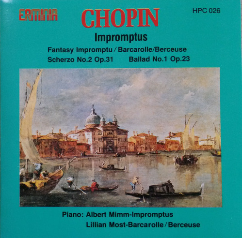 [중고] Albert Mimm, Lillian Most / Chopin (수입/hpc026)