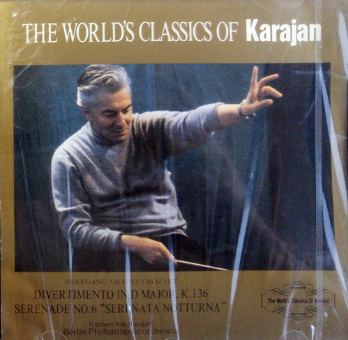 Karajan / Mozart Divertimento In D Major, K.136 - The World&#039;s Classics Of Karajan 20 (일본수입/미개봉/urc0020)