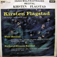 [중고] [LP] Kirsten Flagstad, Edwin McArthur / Wolf Recital, Richard Strauss Recital (수입/LXT 5329)