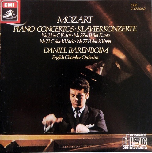 [중고] Daniel Barenboim / Mozart : Piano Concertos Nos.21 &amp; 27 (수입/ksc20019)