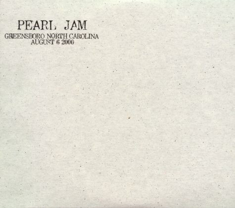 [중고] Pearl Jam / Greensboro, North Carolina Aug 6, 2000 (수입/2CD/Digipack)