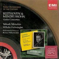 Yehudi Menuhin, Wilhelm Furtwangler / Beethoven &amp; Mendelssohn : Violin Concertos (수입/미개봉/724356699021)