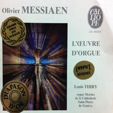 [중고] Louis Thiry / Messiaen : L&#039;deuvre D&#039;orgue (3CD/수입/하드커버/cal9926/8)
