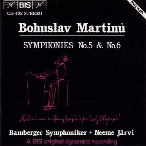 [중고] Neme Jarvi / Bohuslav : Symphonies No.5 &amp; 6 (수입/biscd402)