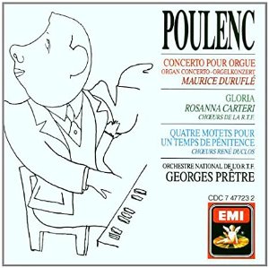 [중고] Georges Pretre / Poulenc: Organ Concerto; Gloria; Four Motets (수입/cdc7477232)
