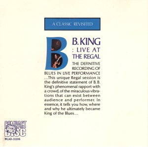 [중고] B.B. King / Live At The Regal (수입)