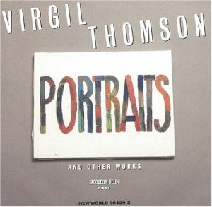 [중고] Virgil Thomson,  Jacquelyn Helin / Portraits And Other Works (수입/804292)