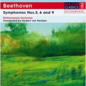 [중고] Herbert Von Karajan / Beethoven: Symphonies Nos.5, 6 And 9 (2CD/수입/m2cd003)