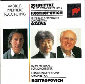 [중고] Rostropovich, Ozawa / Schnittke: Cello Concerto No. 2, In Memoriam... (수입/sk48241)