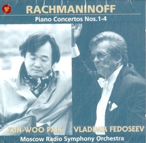 [중고] Vladimir Fedoseyev, 백건우 / Rachmaninoff: Piano concertos Nos.1-4 (sb70265c)