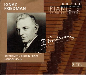 [중고] Ignaz Friedman / Great Pianists Of The 20th Century 30 (수입/Digipack/2CD/4567842)