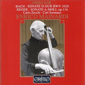 [중고] Enrico Mainardi, Carl Seemann / Bach, Reger : Cello Sonatas (수입/c418971b)