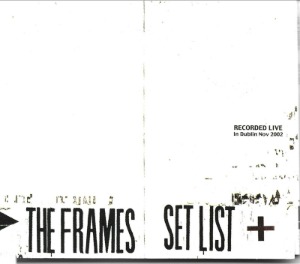 Frames / Set List - Live (Digipack/미개봉)