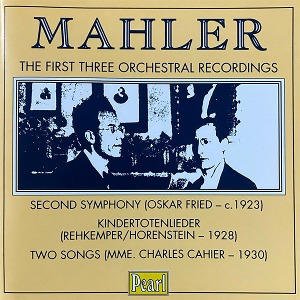 [중고] Mahler / The First Three Orchestral Recordings (수입/2CD/gemmcds9929)