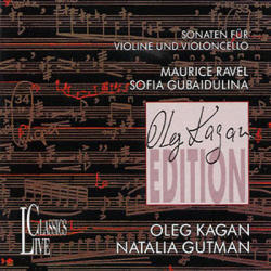 [중고] Oleg Kagan, Natalia Gutman / Ravel, Gubaidulina : Violin And Cello Sonatas - Oleg Kagan Edition Vol.1 (수입/lcl121)
