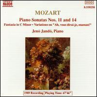 [중고] Jeno Jando / Mozart: Piano Sonatas Nos.11 &amp; 14, Fantasia K.475, Variations K.265 (수입/8550258)