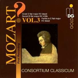 [중고] Consortium Classicum / Mozart Vol.3 : Octet, Sextet, Serenade (수입/mdg30104962)