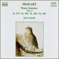 [중고] Jeno Jando / Mozart: Piano Sonata K.279, 282, 283 &amp; 284 - Vol.3 (수입/8550447)