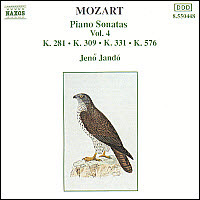 [중고] Jeno Jando / Mozart : Piano Sonatas Vol.4 - No.3 K.281, No.7 K.309, No.11 K.331 &#039;Turkish March&#039;, No.18 K.576 (수입/8550448)