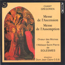 Dom Jean Claire, Choeur des MOines de l&#039;Abbaye Saint-Pierre de Solesmes / Chant Gregorian : Messe De L&#039;Ascension (수입/미개봉/201532)