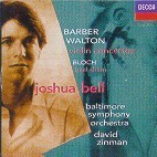 [중고] Joshua Bell, David Zinman / Barber, Walton : Violin Concertos (수입/4528512)