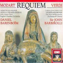 [중고] Daniel Barenboim, John Barbirolli / Mozart, Verdi : Requiem (2CD/수입/724348333827)
