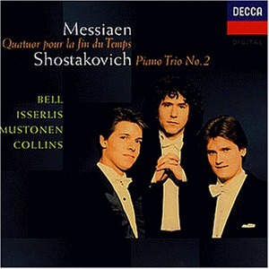 [중고] Olli Mustonen, Joshua Bell, Steven Isserlis, Michael Collins / Messiaen : Quatuor Pour La Fin Du Temps, Shostakovich : Piano Trio No.2 (수입/4528992)