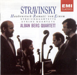 [중고] Alban Berg Quartett / Stravinsky, Haubenstock-Ramati : Works For String Quartet (수입/cdc7543472)