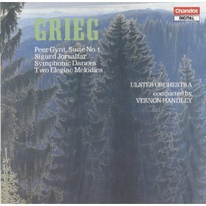[중고] Vernon Handley / Grieg : Peer Gynt Suite 1, Sigurd Jorsalfar (수입/chan8524)