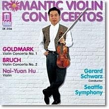 [중고] Nai-Yuan Hu, Gerard Schwarz / Goldmark, Bruch : Romantic Violin Concertos (수입/de3156)
