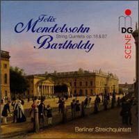 [중고] Berliner Streich Quintet / Mendelssohn : Bartholdy String Quintets (수입/mdg60305332)