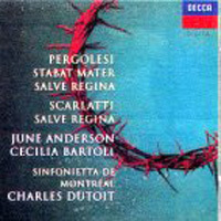 June Anderson, Cecilia Bartoli / Pergolesi : Stabat Mater, Scarlatti : Salve Regina (미개봉/dd1328)