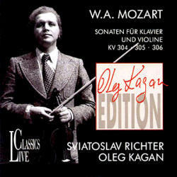 Oleg Kagan, Sviatoslav Richter / Mozart : Violin Sonata K.304, 305, 306 [Oleg Kagan Edition Vol.2] (수입/미개봉/lcl122)