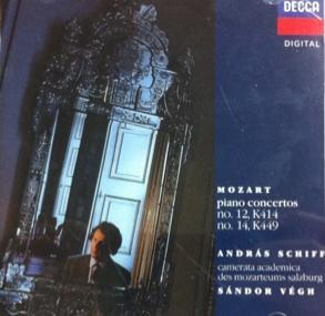 [중고] Andras Schiff, Sandor Vegh / Mozart : Piano Concertos No.12 K414, No.14 K449 (수입/4178862)