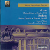 [중고] Leopold Wlach / Mozart : Clarinet Quintet in A major, Brahms : Clarinet Quintet in B minor, Op.115 (수입/mcd80093)