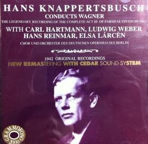 [중고] Hans Knappertsbusch / Wagner : Legendary Recording Of The Complete Act Iii Of Parsifal Given On 1942 (수입/ab78555)