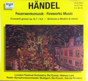 [중고] Sidney Lark, Garcia Navarro / Handel : Fireworks Music (수입/cls4002)