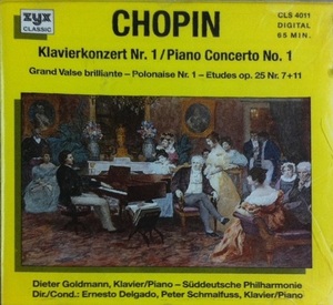 [중고] Ernest Delgado, Peter Schmalfuss / Chopin : Piano Concerto No.1 (수입/cls4011)