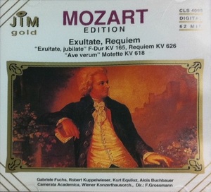 [중고] Gabriele Fuchs, Robert Kuppelwieser, Kurt Equiluz, Alois BuchBauer, F.Grossmann / Mozart : Exultate, Requiem (수입/cls4099)