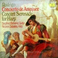 [중고] [LP] Siegfried Behrend, Nicanor Zabaleta / Rodrigo : Concerto de Aranjuez, Concert Serenade for Harp (수입/2535170)