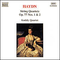 Kodaly Quartet / Haydn : String Quartets No.66 Op.77-1, Op.77-2 &#039;Lobkowitz&#039; (수입/미개봉/8553146)